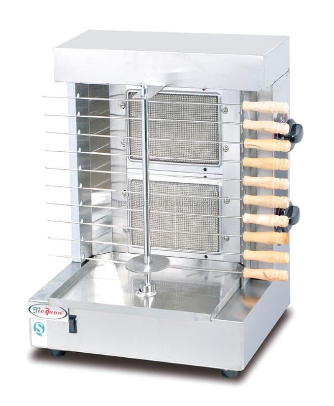 MÁQUINA PARA SHAWARMA A GAS 2 QUEMADORES STAR KITCHEN