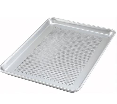 BANDEJA DE ALUMINIO PERFORADA 46*33cm
