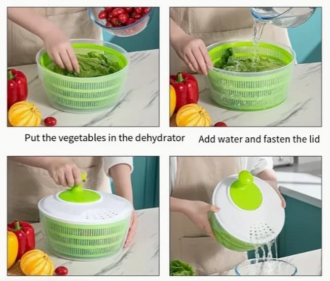 CENTRIFUGADORA DE LECHUGA 25CM 4.5 LITROS