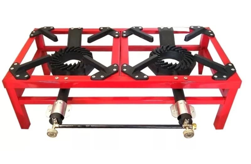 ESTUFA A GAS 2 QUEMADORES 76.5X38.5X23 CM